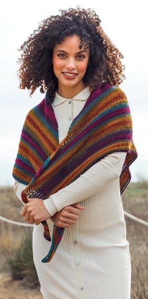 Gehaakte sjaal afrodita 1