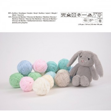 Kit bunny blanket 16 bollen en knuffeltje 2