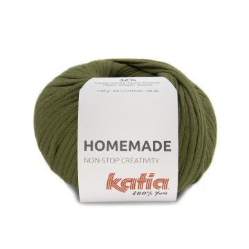 Wol garens homemade breien katoen polyamide kaki lente zomer katia 103 fhd