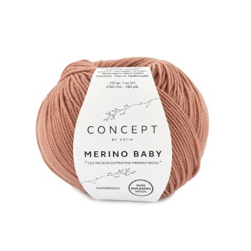Wol garens merinobaby breien merino extrafine aarde bruin herfst winter katia 98 fhd
